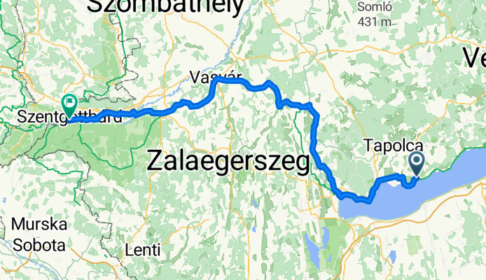 Balaton utca, Badacsonytomaj - Bethlen Gábor utca, Szentgotthárd