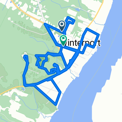 Oak St, Winterport to Oak St, Winterport