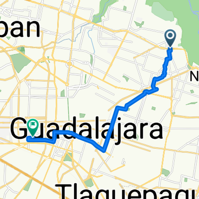 Avenida General Joaquín Amaro, Guadalajara a Calle José Guadalupe Montenegro, Guadalajara