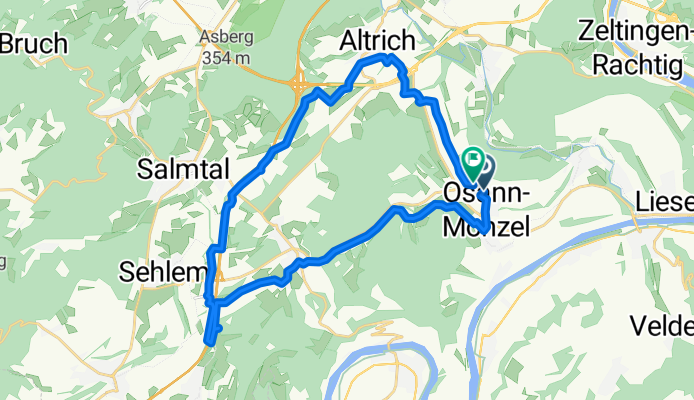 Bernkasteler Straße, Osann-Monzel to Bernkasteler Straße, Osann-Monzel