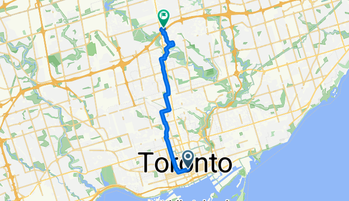 Yonge St, Toronto to Harrison Garden Blvd, Toronto