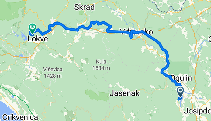 From Ogulin to Lokve