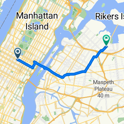 W 54th St, New York nach Hazen St, New York