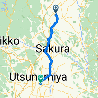 永田町, 那須塩原市へ川向町, 宇都宮市