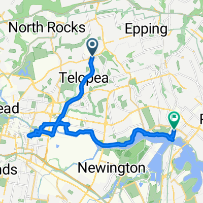 Carlingford-to-Parramatta Shared Path, Carlingford to Meadowbank