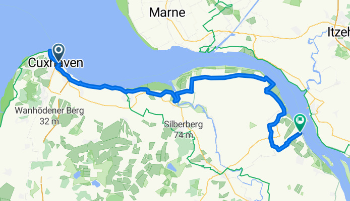 Etappe 1 Von Cuxhaven bis Krautsand