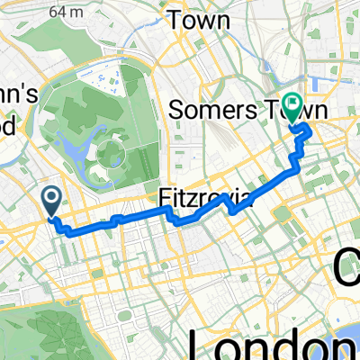 Melcombe Place, London to Camden, London