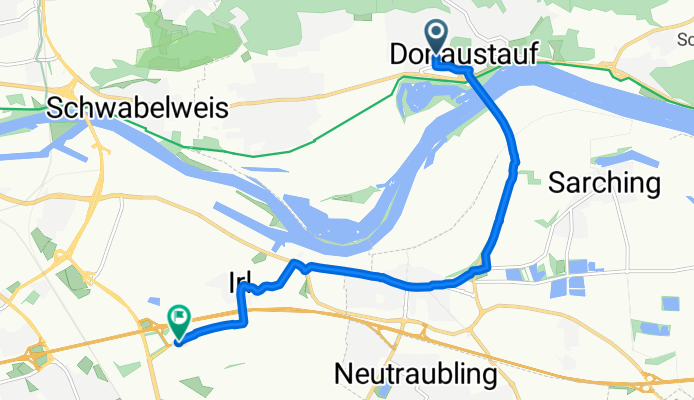 Prüllstraße, Donaustauf to Leibnizstraße, Regensburg