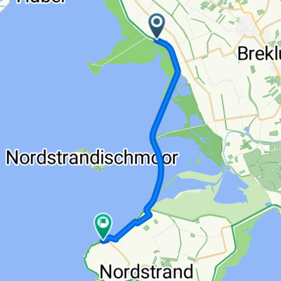 Reußenköge nach Am Kurhaus, Nordstrand