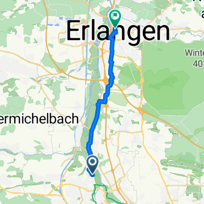 Vacher Straße, Fürth nach Marktplatz, Erlangen
