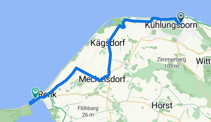 Kühlungsborn nach Dünenstraße, Rerik