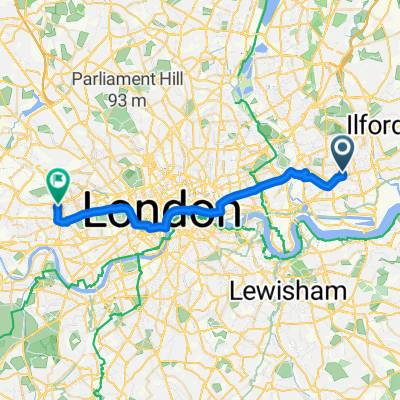 Albion Way, London to Wood Lane, London