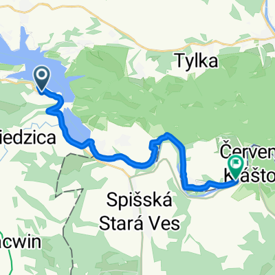 Cisowa, Niedzica do Trzech Koron, Sromowce Niżne