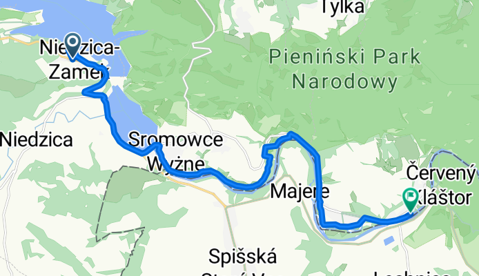 Cisowa, Niedzica do Trzech Koron, Sromowce Niżne