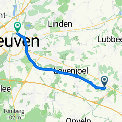 Dorpsstraat, Boutersem to Kolonel Begaultlaan, Leuven