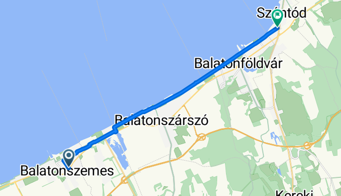 Bajcsy-Zsilinszky utca, Balatonszemes - Móricz Zsigmond utca, Szántód