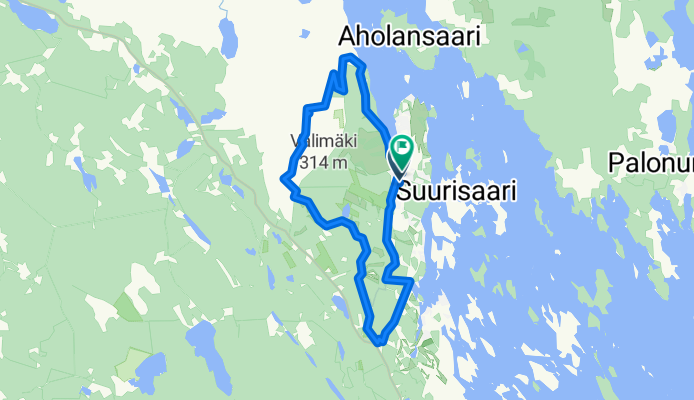 Tahkovuorentie, Tahkovuori to Tahkovuorentie, Tahkovuori