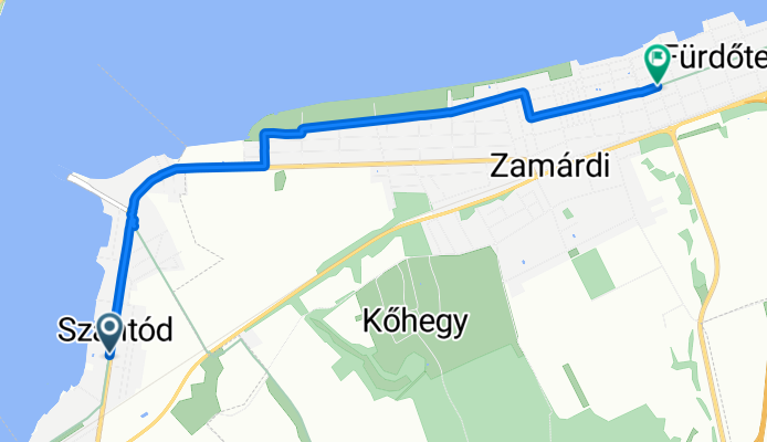 Móricz Zsigmond utca, Szántód - Dessewffy Arisztid utca, Zamárdi