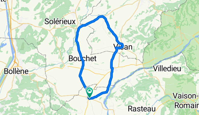 vélo 10-Bouchet, Richerenches,Visan et Tulette