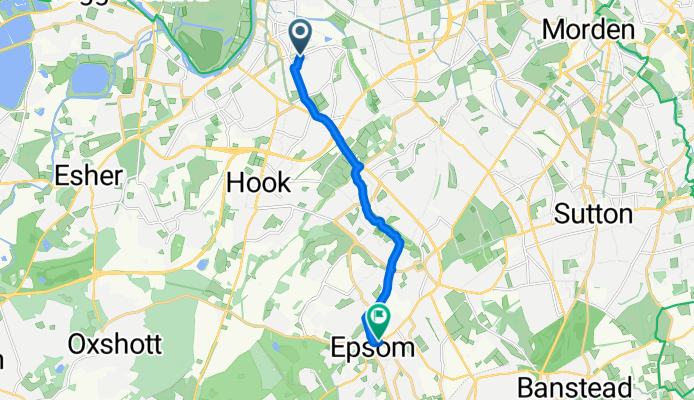 Surbiton Hill Park, Surbiton to Ormonde House, Epsom