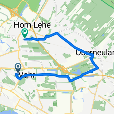 Route nach Berckstraße 29B, Bremen
