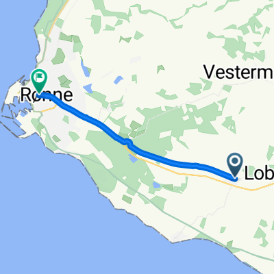 Kirkevej, Aakirkeby to Ellekongstræde, Rønne