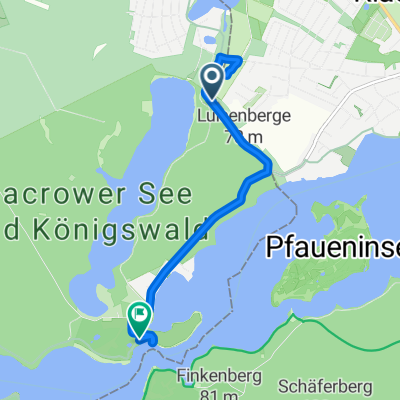 Nördliche Ortsteile, Potsdam naar Berliner Mauerweg, Potsdam