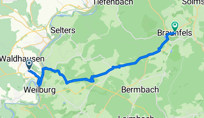 Westerwaldstraße, Weilburg nach Fürst-Ferdinand-Straße, Braunfels