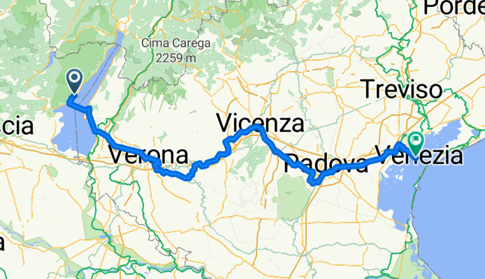 Via Sassello, Toscolano-Maderno nach Ponte della Libertà, Venedig