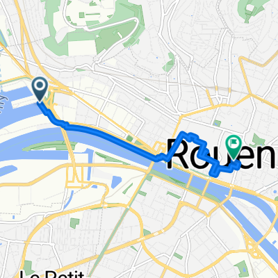 Rue de Lillebonne Prolongée, Rouen naar Rue Saint-Romain, Rouen