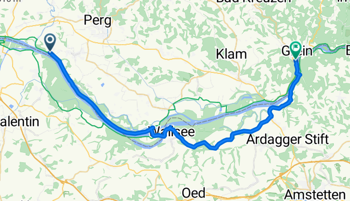 Hafenstraße, Naarn im Machlande to Hafenstraße, Grein