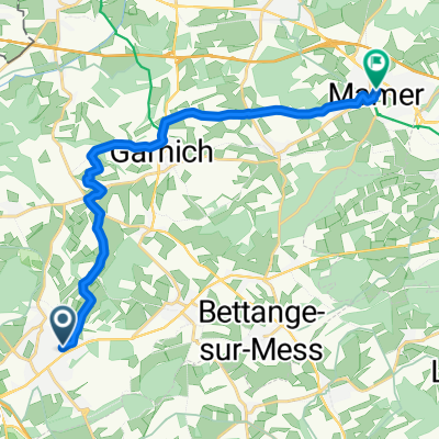 Rue des Prés, Niederkerschen nach Rue du Commerce, Mamer-Sud