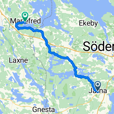 Hagagatan, Järna nach Klostergatan, Mariefred