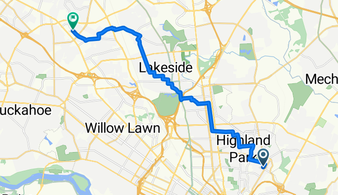 Fourth Ave, Richmond to W Broad St, Henrico