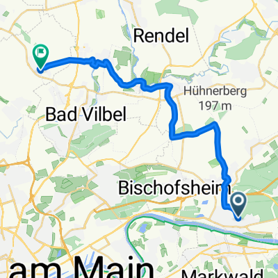 Eichwaldstraße, Maintal nach Hohe Brück, Frankfurt am Main