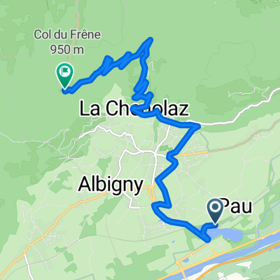 Col du Frêne - from camping Lac de Carouge