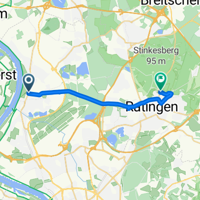 Arnheimer Straße, Düsseldorf to Zentrum, Ratingen