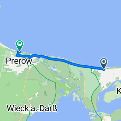 Darßer Weg, Zingst nach Hauptübergang, Prerow