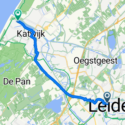 Kort Rapenburg, Leiden nach Buitensluis, Katwijk