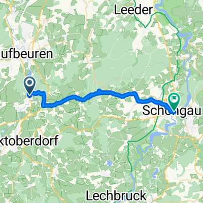 Biessenhofen, Biessenhofen nach Bahnhofstraße, Schongau