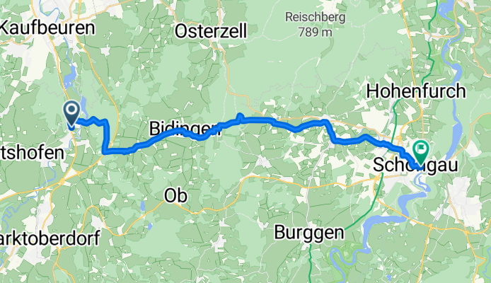 Biessenhofen, Biessenhofen nach Bahnhofstraße, Schongau