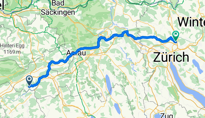 Wolfwil - Glattbrugg / Rohr/Platten-Balsberg