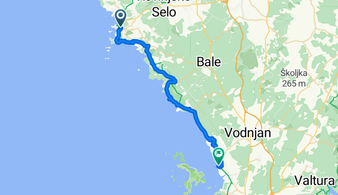 45.083, 13.646 à 44.925, 13.803