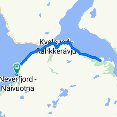 Neverfjordveien, Kvalsund to Neverfjordveien, Kvalsund