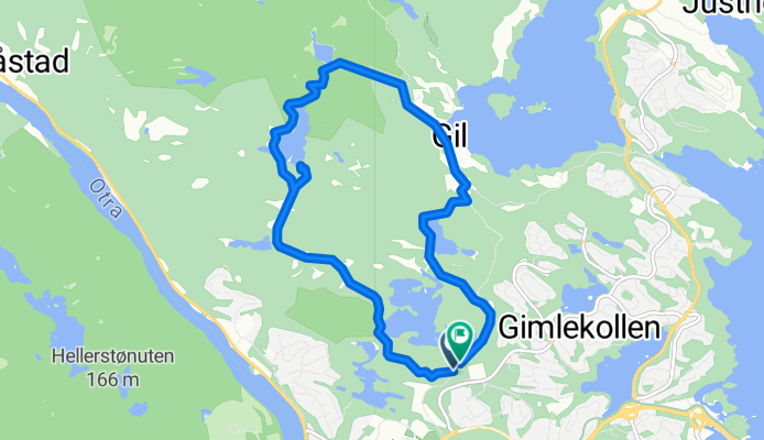 Tretjønnveien, Kristiansand S to Tretjønnveien, Kristiansand S