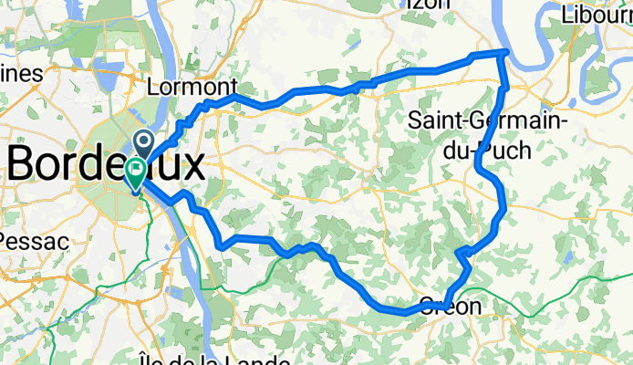 Avenue Thiers, Bordeaux to Rue de Tauzia, Bordeaux