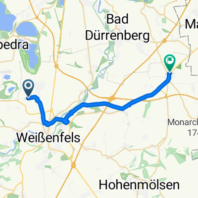 Roßbacher Weg 13A nach Oetzscher Weg 1A