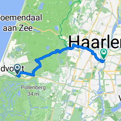 Zandvoortselaan, Zandvoort to Spaarnwouderstraat, Haarlem