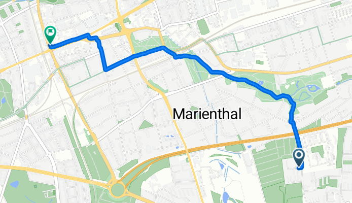 Stoltenstraße, Hamburg nach Brauhausstieg, Hamburg