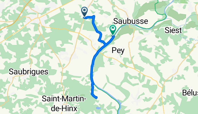 Route de Lartigue, Saint-Geours-de-Maremne à Route du Haut de Boscq, Josse